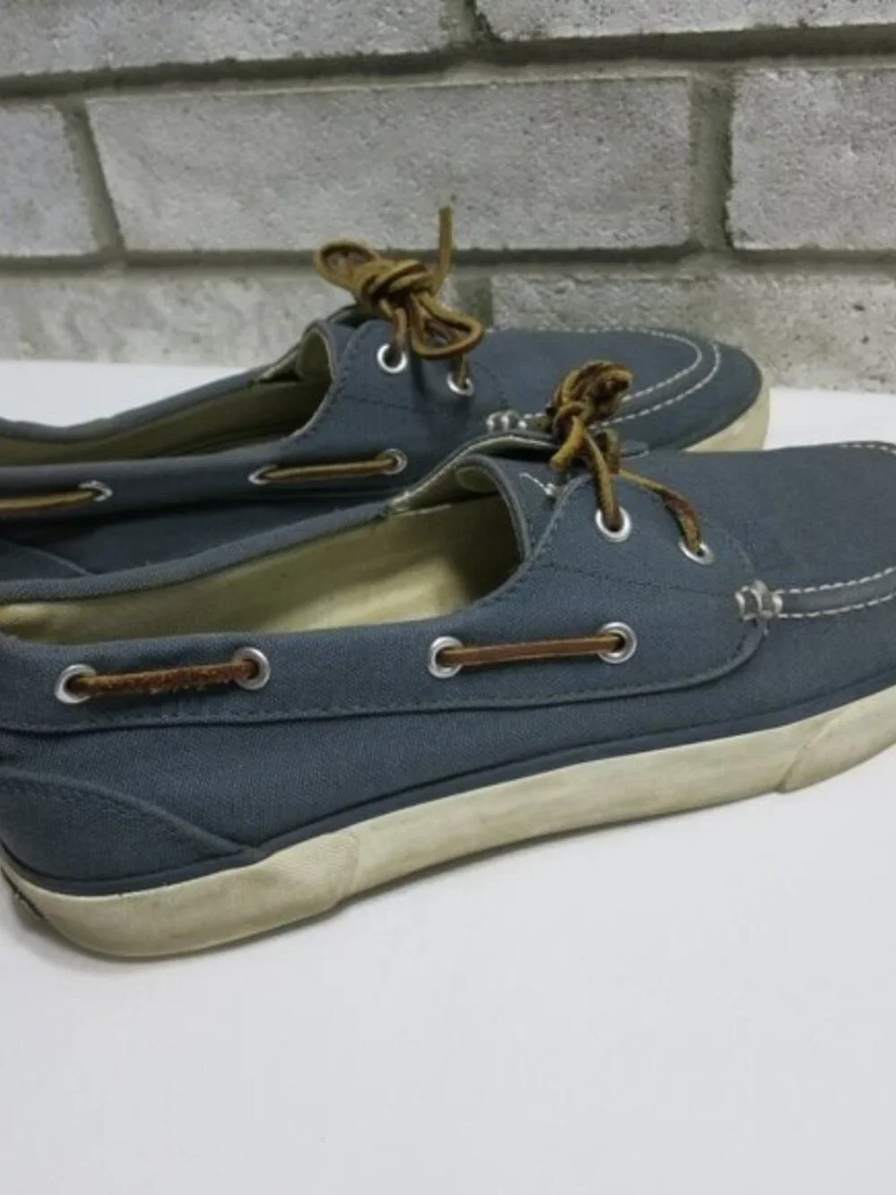 Polo Ralph Lauren Lander Canvas Boat Shoes Men's Casual Footwear Shoes Sz 11 D